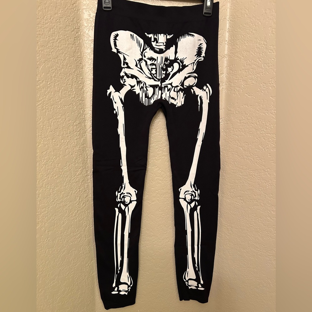 Spirit Preloved Skeleton Leggings, Size Large